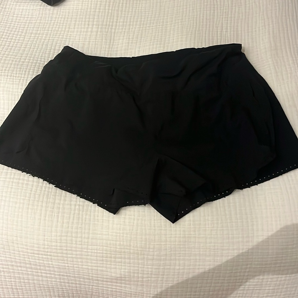 Athleta black running shorts size large
